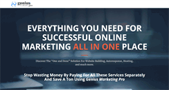 Desktop Screenshot of geniusmarketingsystem.com