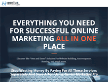 Tablet Screenshot of geniusmarketingsystem.com